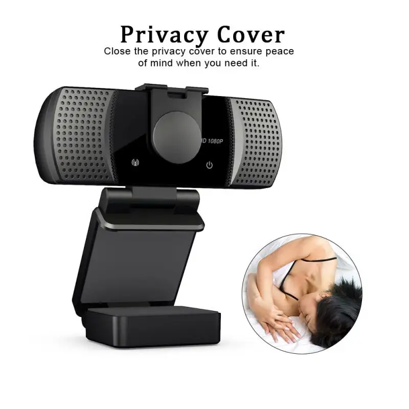 

New 1080P HD USB Webcam With Mic For Video Conferencing Live Streaming Web Cam With Clip Tripod Clip-On/Desktop/Tripod Type
