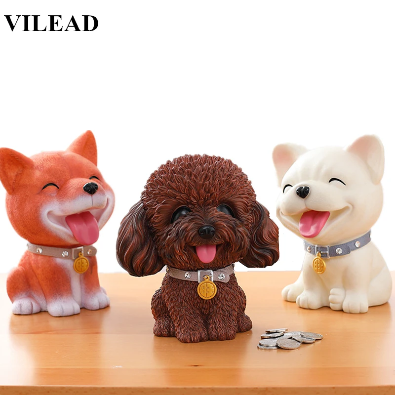 Копилка для монет Банка денег сейф наличные 8 6 ''с милой собачкой свинья