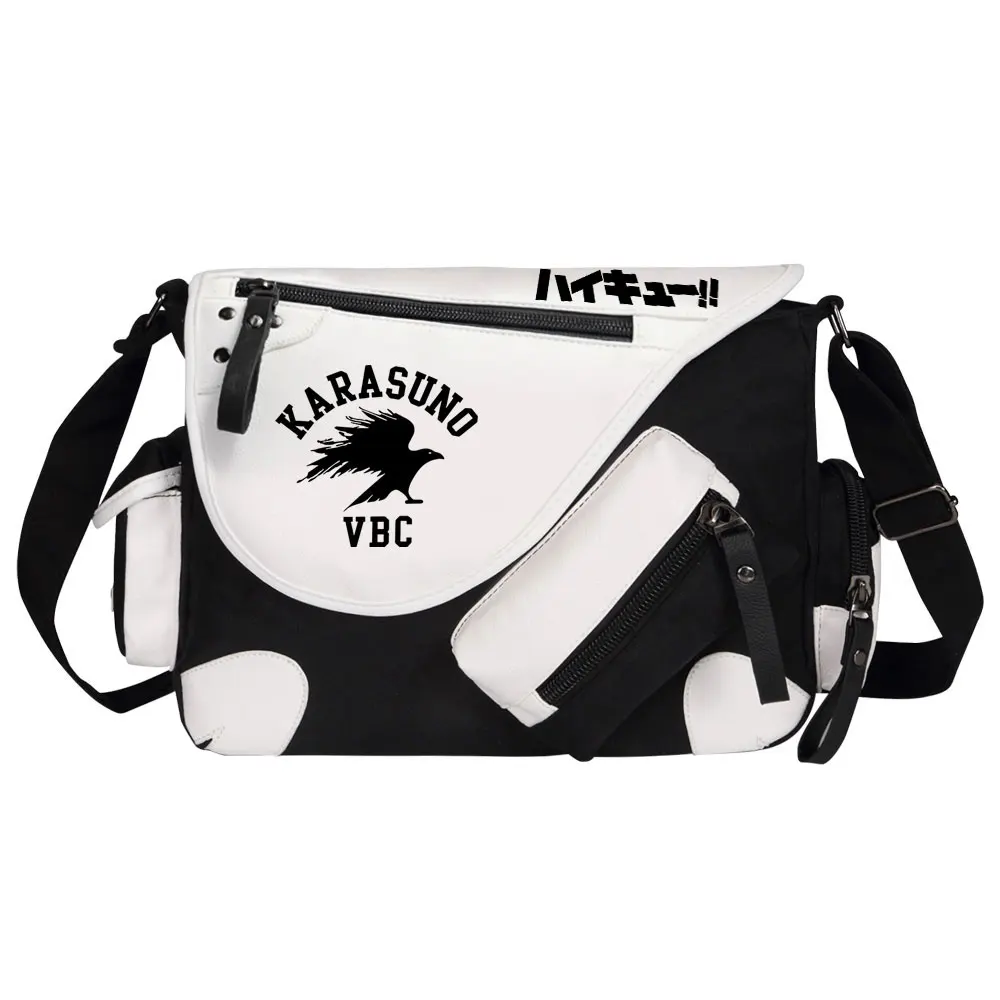 

New Anime Volleyball Juvenile Prints Men Canvas Travel Shoulder Bag Women Messenger Bags Satchels Boys Girls Kids Schoolbag