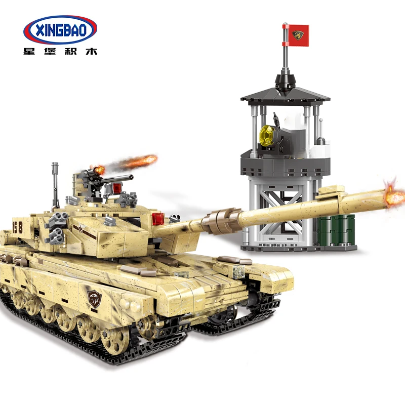 Technic XINGBAO Военный Набор оружия ракетный пистолет истребитель танков модель