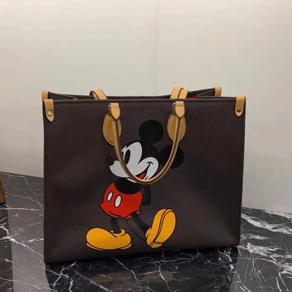 Женская сумка мессенджер из ПУ кожи с рисунком Микки Мауса|Сумки для подгузников|