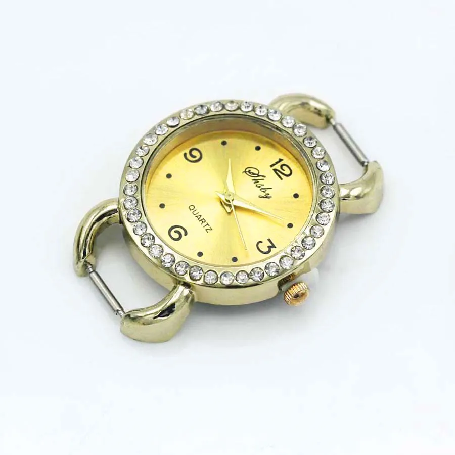Shsby Diy Personality Gold Silver Rhinestone Watch Header Roman Numerals Circle Watch Table Core Watchband Watch Accessories