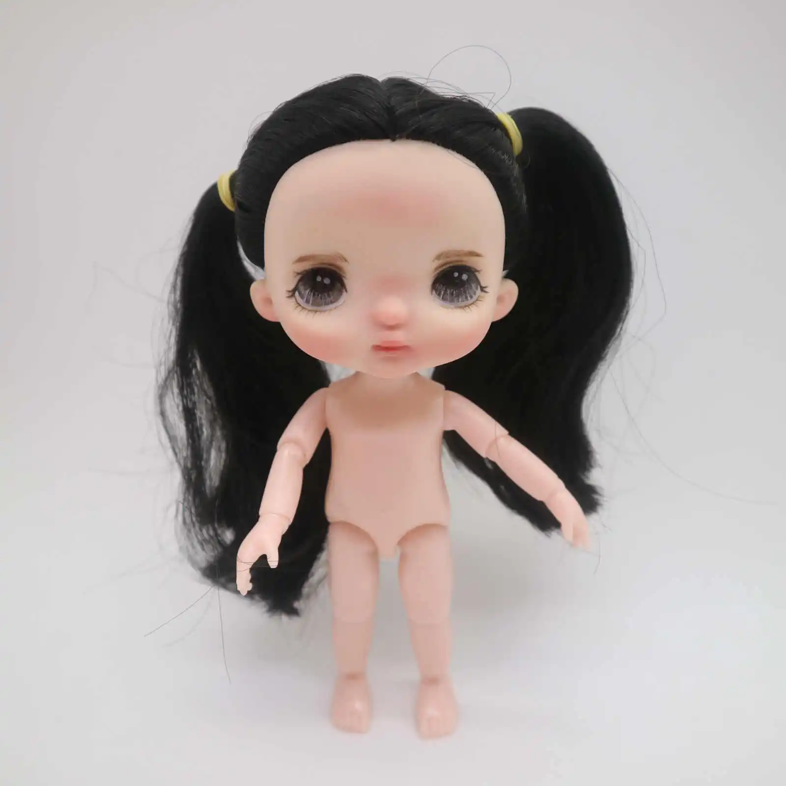 Nude doll make up 21 Индивидуальные лица для кукол holal, 16 см куклы как holal куклы, волосы можно выбрать - Цвет: Nude doll make up 21