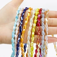 30pcs new crystal twist shape faceted glass beads for jewelry making jewelry diy