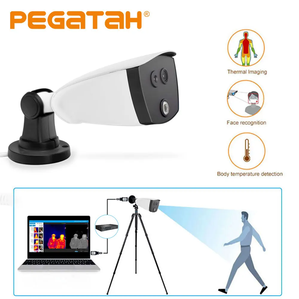 

Тепловая камера 1080P IP камера Imager termal kamera индикатор Тепловизионная бинокулярная камера для обнаружения лихорадки сигнализация камера s