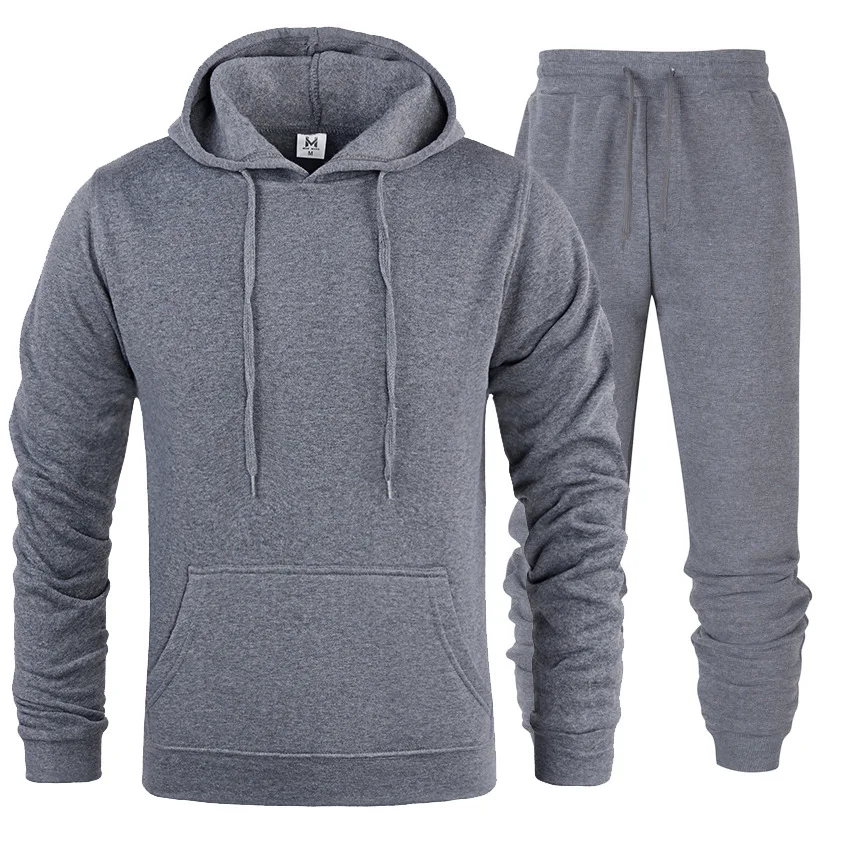 

Spring 2021 Hot Men's Sports & Casual Jogging Kit Hoodie + Pantsuit Sweatshirt Sportswear Set 2PC Hoodie Set