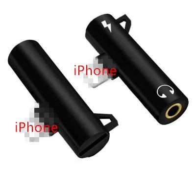

Suitable for iPhone listening to songs and charging 2-in-1 headphones. Straight-in adapter lightning to 3.5 adapter