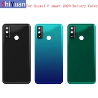 battery case cover rear door housing back case for huawei p smart 2020 battery cover camera frame lens with logo
