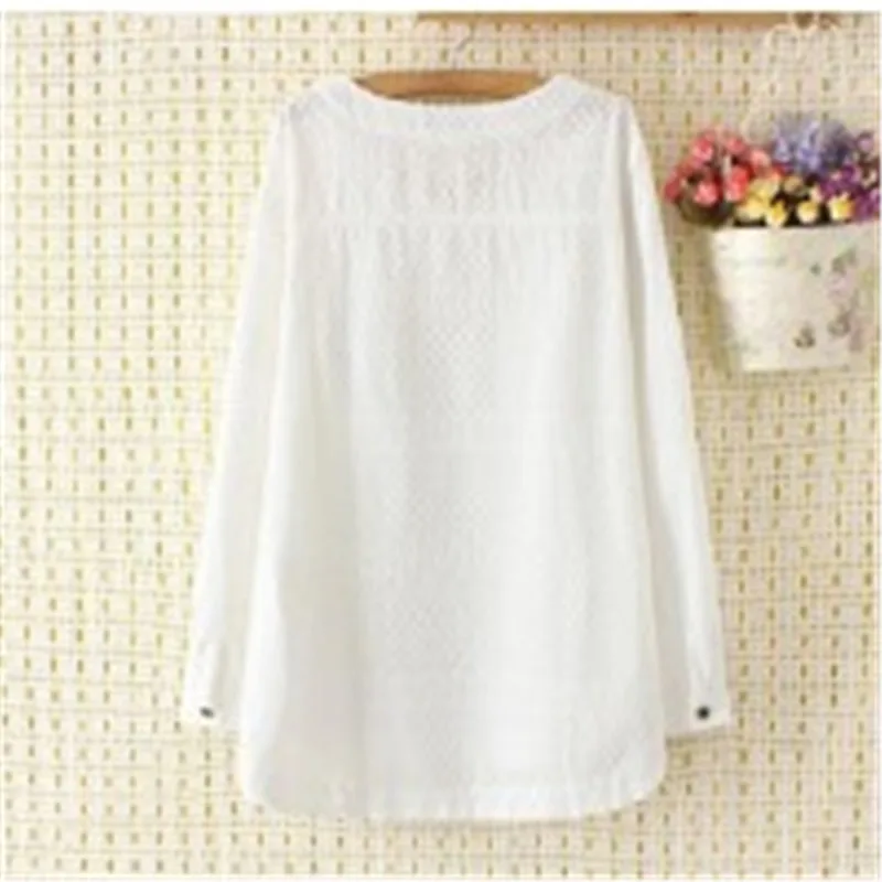 Новые женские блузки с длинным рукавом размера плюс футболки цветочным принтом