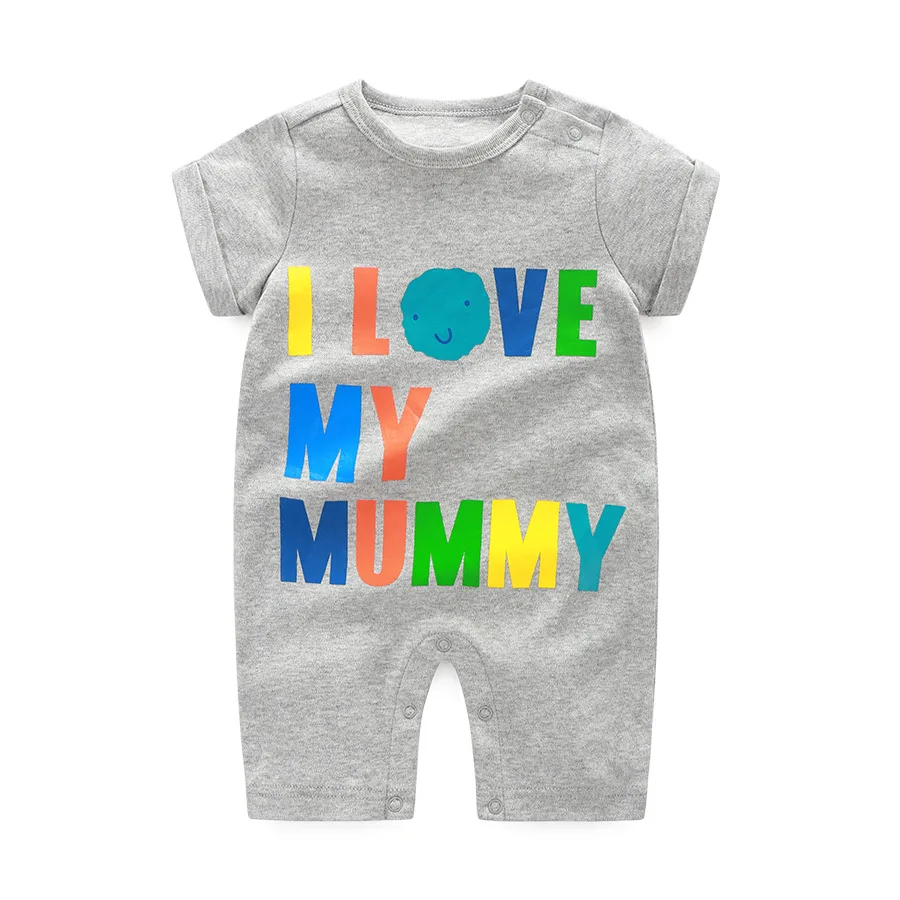 

ZWF1148 Newborn Baby Clothes Short Sleeve Girl Boy Clothing Character Design Good Quality Cotton Rompers de bebe Costumes White
