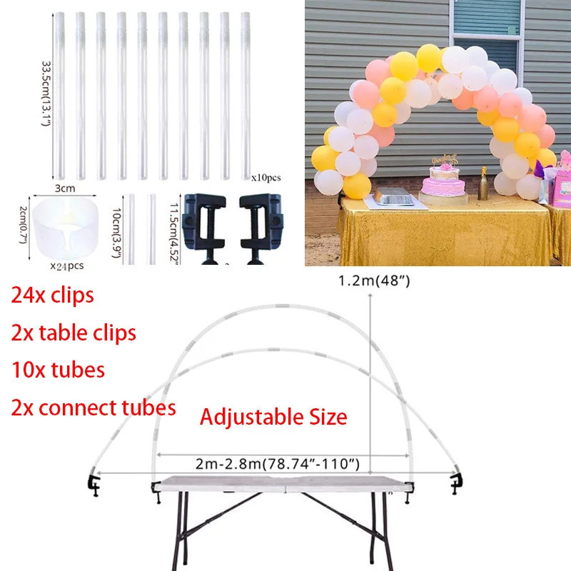 38Pcs arch stand 68 шт День рождения вспомогательное оборудование воздушных шаров из латекса арка с воздушными шарами стенд балон держатель колонна-подставка для детских вечерние детского дня рождения - Цвет: 38Pcs arch stand