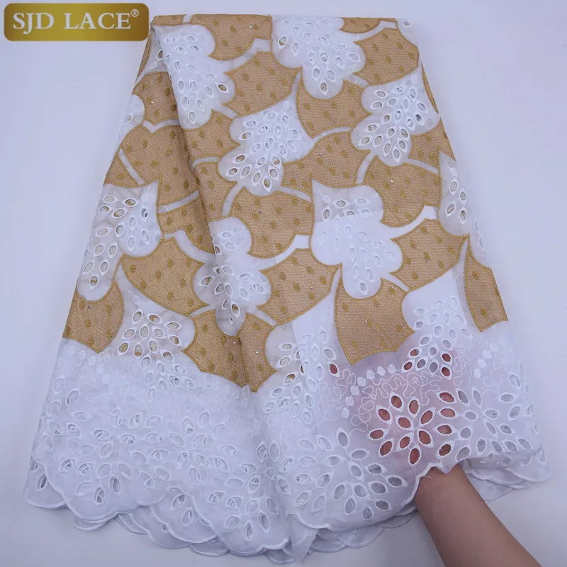 

SJD LACE Red Swiss Voile Lace In Switzerland High Quality Nigerian African Dry Lace Fabric With Embroiderey Lace For Party 1788B