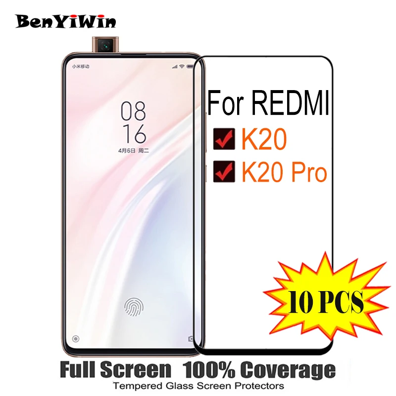 Screen Protector Tempered Glass Full Cover For XIAOMI Redmi K20 Pro 9H On Scratch Proof Protective Case Film RedMi | Мобильные