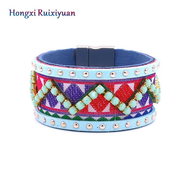 Кожаный браслет в богемном стиле раньше ювелирные изделия современный шикарный