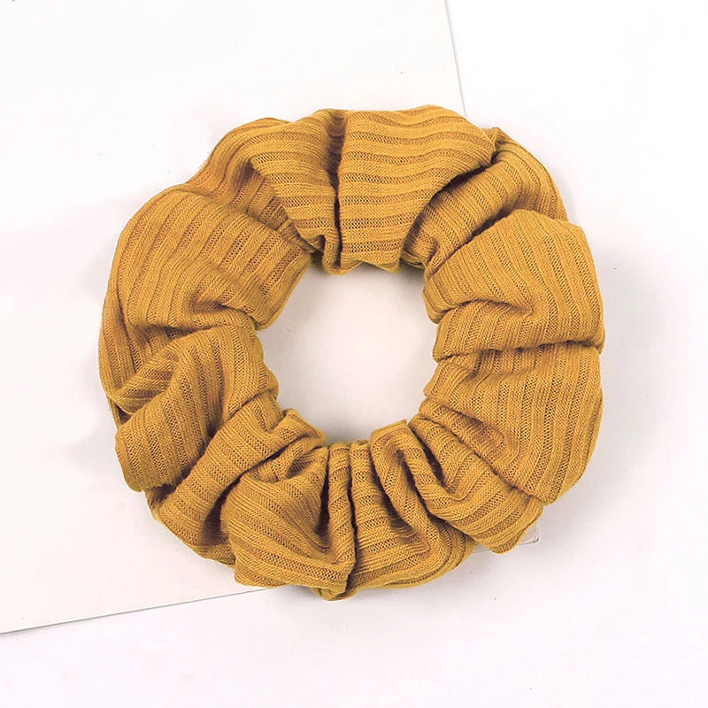 Женские бархатные резинки в полоску эластичные для волос держатель конского