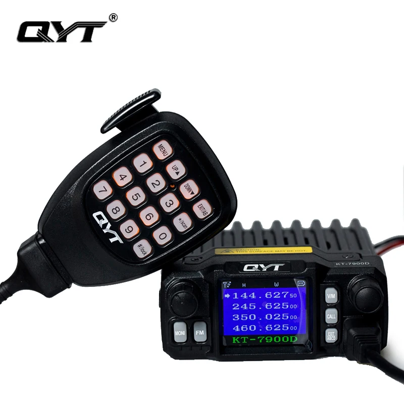 Мини мобильный радио QYT KT 7900D Quad Band 144/220/350/440 МГц 25 Вт Мобильный трансивер иди и
