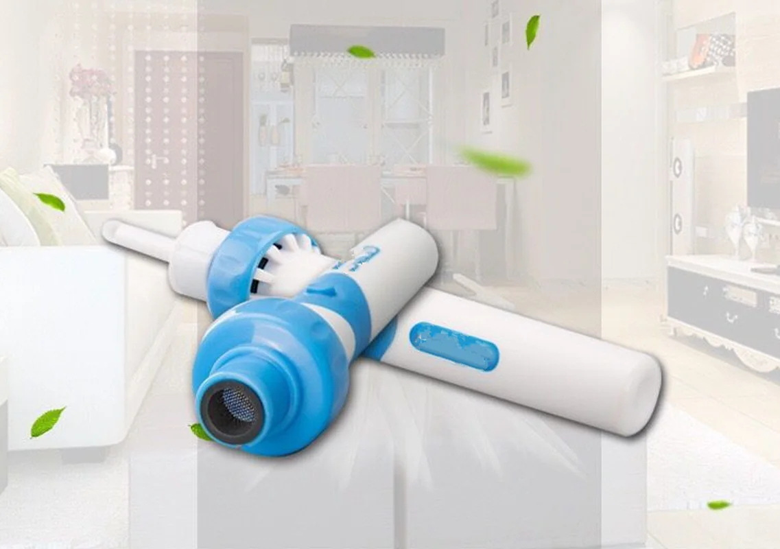 Синий Удобный беспроводной очиститель ушей электрический пылесос для