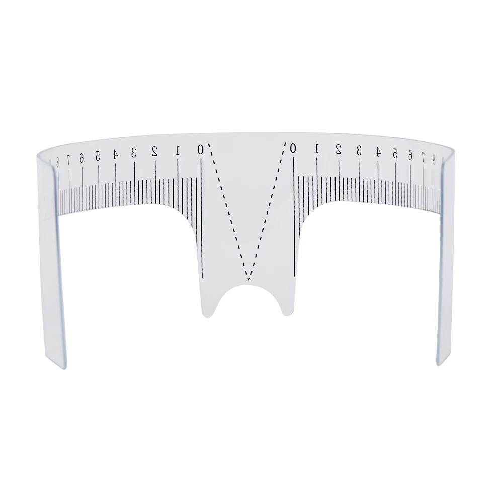 10 шт. многоразовая полупостоянная линейка для бровей инструмент измерения