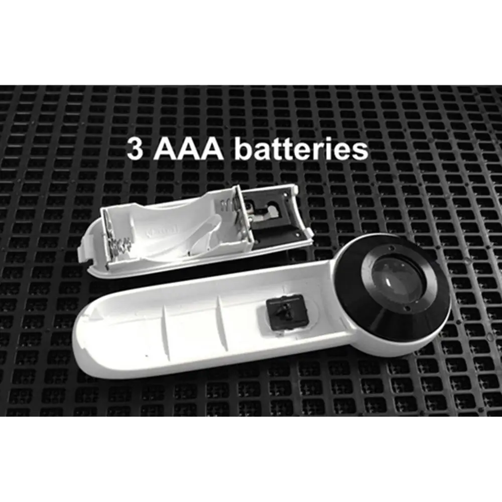 Увеличительное стекло для ювелирных изделий Портативная Лупа с 2 светодиодами 40