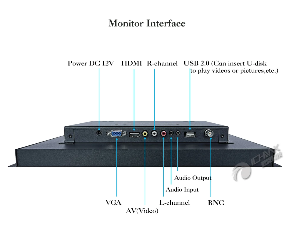 ZK150TN-V59/15 дюймов 1024x768 HDMI VGA металлический чехол встроенный открытая рамка питание на загрузке пульт дистанционного управления ПК монитор ЖК-экран дисплей