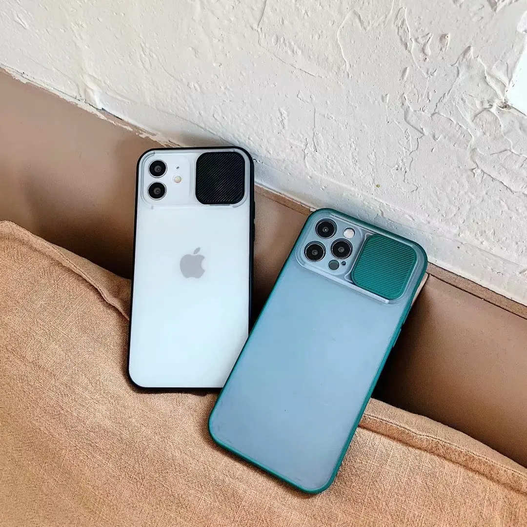 

Push-Pull Transparent Shockproof Phone Case For iPhone 11 12 Pro Max Mini XR X XS XSMAX SE 2020 7 8 Plus