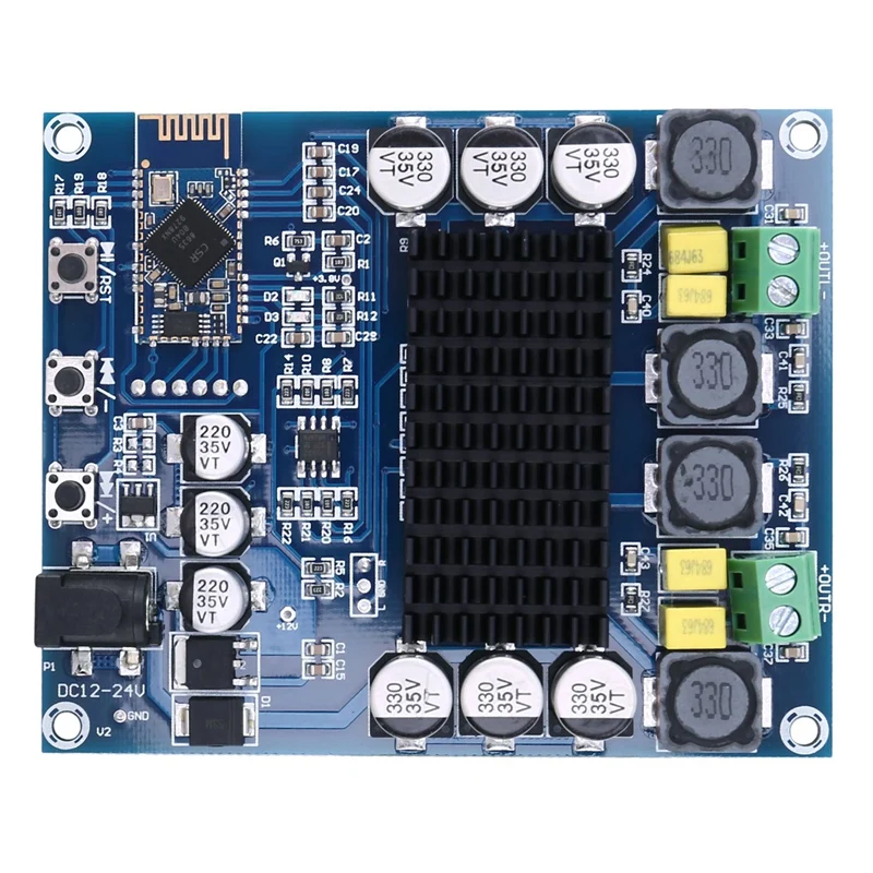 

XH-M548 Bluetooth двухканальный 120 Вт + 120 Вт TPA3116D2 Bluetooth цифровая плата усилителя мощности