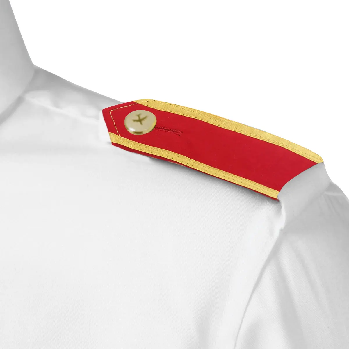 Эполеты с красными наплечниками 4 пары унисекс военный значок школьники