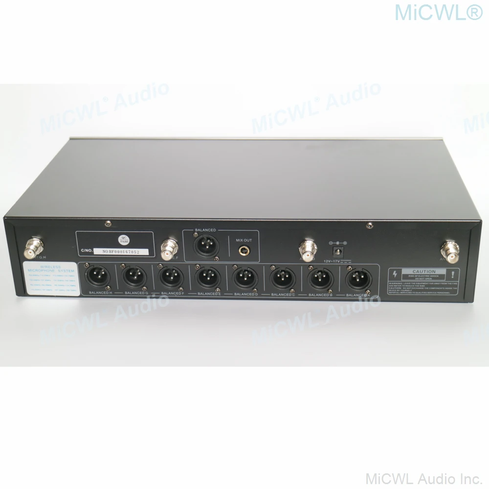 Беспроводная цифровая конференц-система High-end для переговорной комнаты с 8 настольными гусиными микрофонами и кнопкой отключения звука.