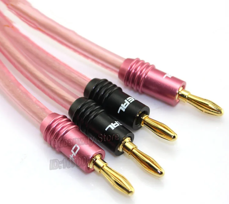 2 5 квадратный кабель для динамика с банановым штекером HiFi hi-end hiend DIY медный