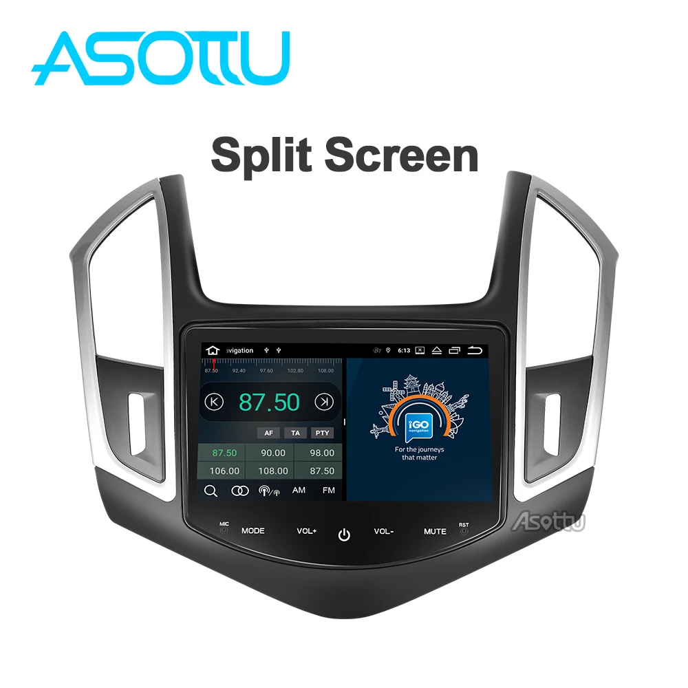 Asottu CH601 android 9 0 PX6 автомобильный dvd для Chevrolet Cruze 2013 2014 2015 с автомобильным Радио Видео