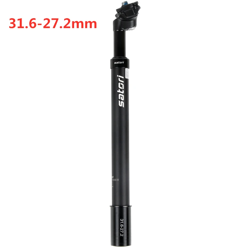 31.6mm Taiwan SATORI 27,2 мм алюминиевое седло для горного велосипеда, велосипедное седло, подседельный штырь, гидравлическая подвеска, 40 мм, для путешествий, 475 г - Цвет: 31.6mm