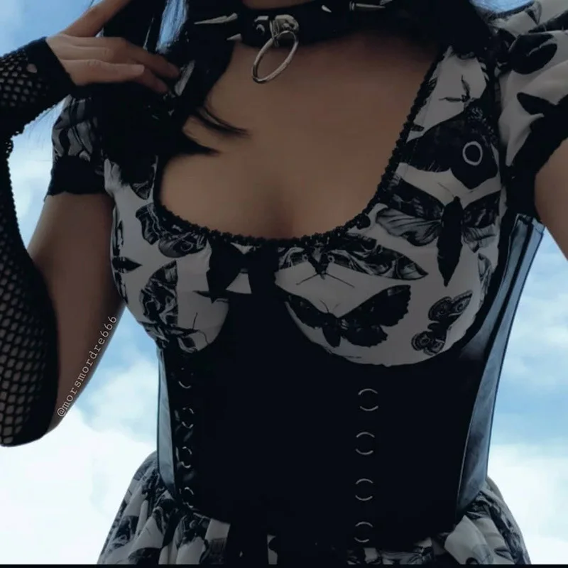 

Женское платье с бабочкой, платье с коротким рукавом, для лета