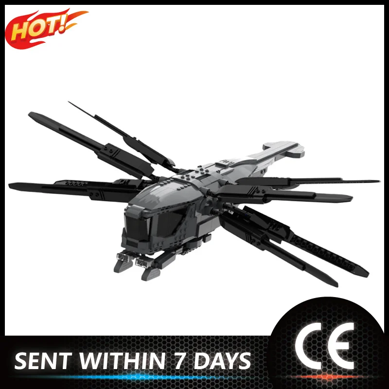 

MOC Duned Atreides Ornithopter Model Sci-fi Movie Style Building Blocks Collection Diy Bricks Educational Toys For Kid's Gift