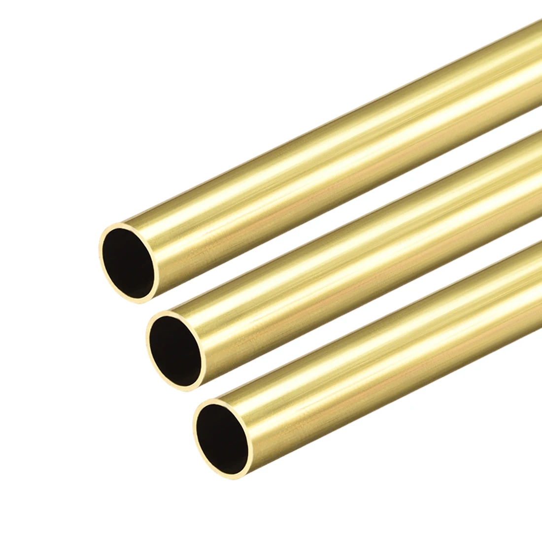 

uxcell Brass Round Tube 300mm Length 9.5mm OD 0.5mm Wall Thickness Seamless Straight Pipe Tubing 3 Pcs