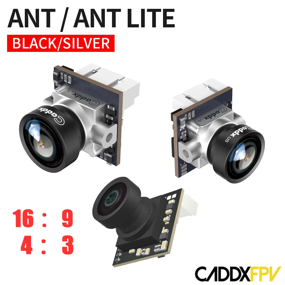 CADDX ANT/karınca LITE 1200TVL küresel WDR OSD 1.8mm Ultra hafif FPV Nano kamera 16:9 4:3 NTSC / PAL RC FPV Cinewhoop kürdan