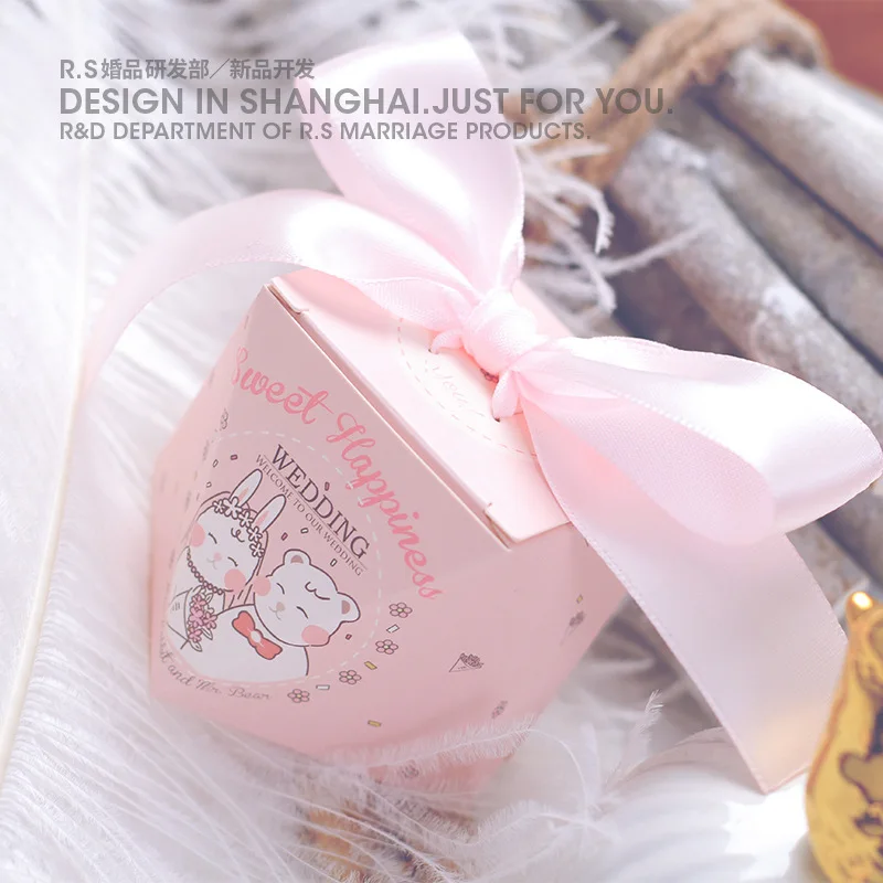 Новые высококачественные коробки для конфет из алмазной бумаги свадебные