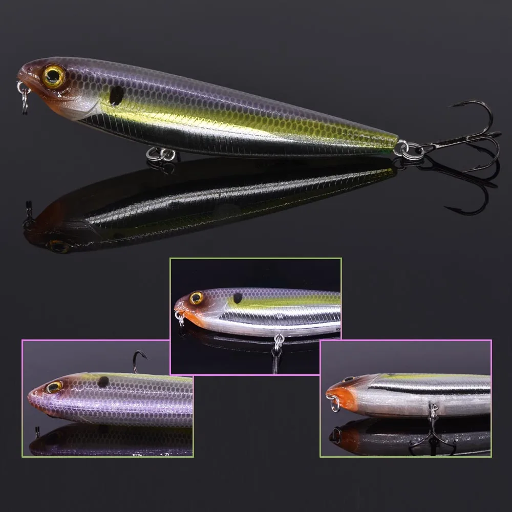 Makebass Luya  Wobblers popper fishing Lure Bubble pencil Bait ABS Top water Floating hardbait fishing tackle Lake Sea fishing