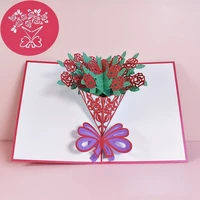3d paper sculpture three dimensional greeting cards handmade birthday anniversary valentines day card blessing for women men