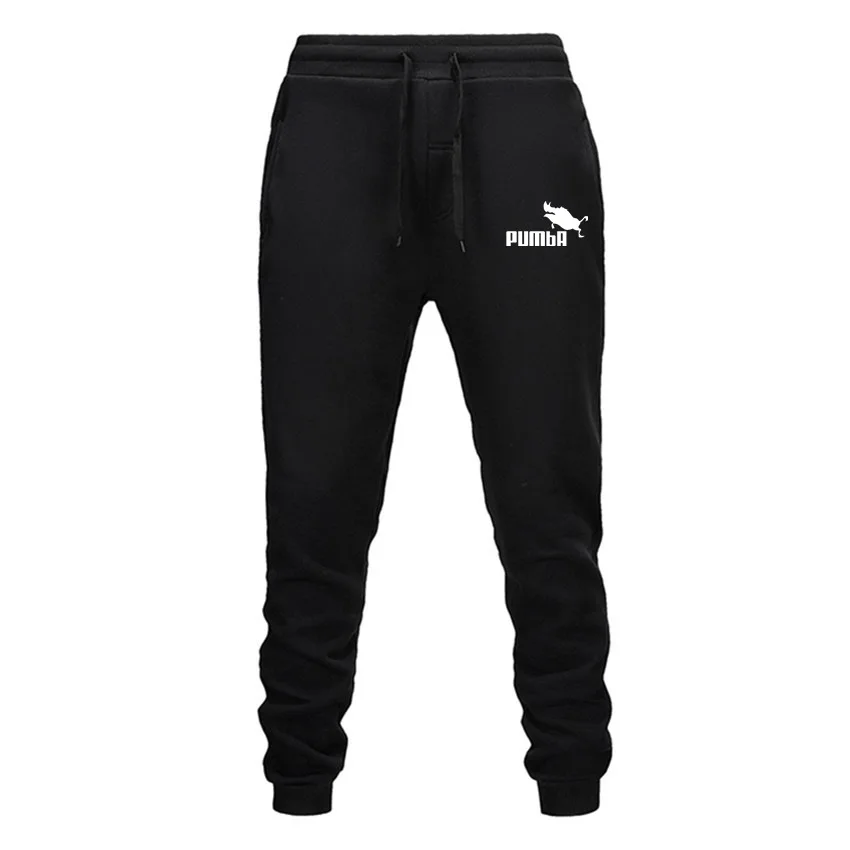 Брюки для бега мужские одноцветные штаны тренировок в тренажерном зале