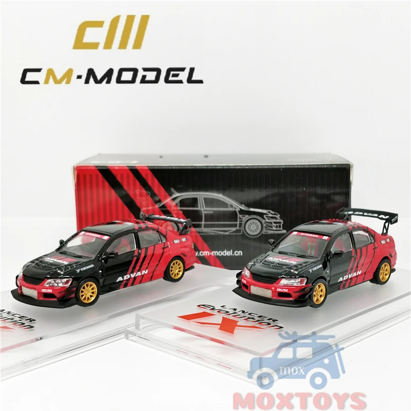 CM модель 1:64 Lancer EVO ADVAN Voltex, модель автомобиля с отлитым хвостом