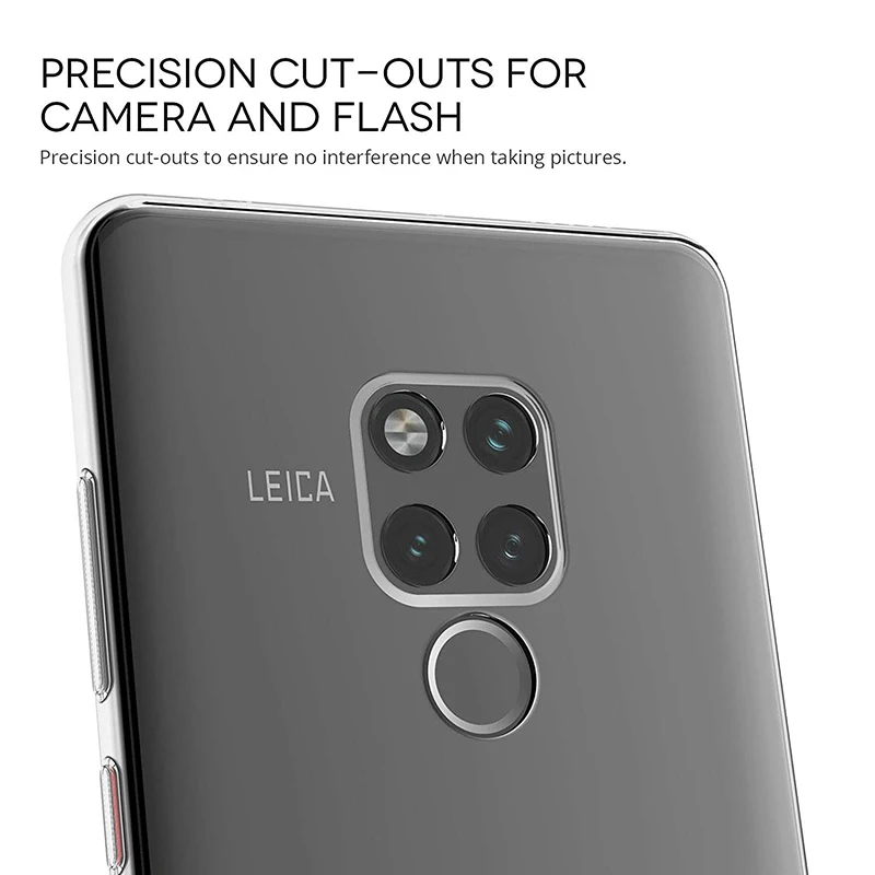 Мягкие прозрачные силиконовые чехлы из ТПУ для Huawei Mate 20 X Pro чехол тонкий 360