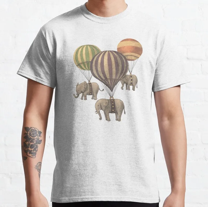 

New Flight Of The Elephants Classic T-Shirt Cotton Tee Shirt S-3Xl girl shirts Custom aldult Teen unisex fashion funny new