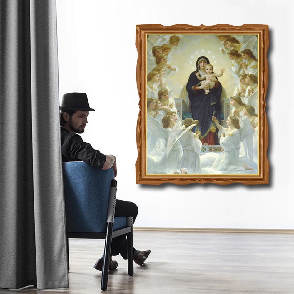 Virgin Mary by Da Vinci настенные художественные картины холст с печатью постера живопись, каллиграфия декоративная картина для гостиной дома