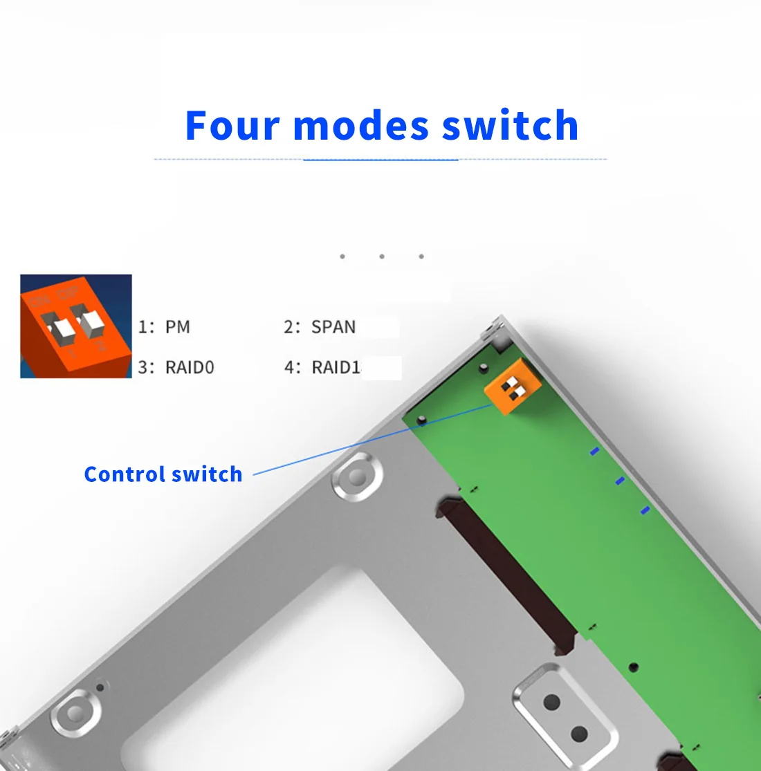 XT-XINTE 2.5 Inch Hdd Enclosure 2 Bay Hard Disk Drive Raid Enclosure Storage 5Gbps USB3.0/ Type C Raid For Windows Mac