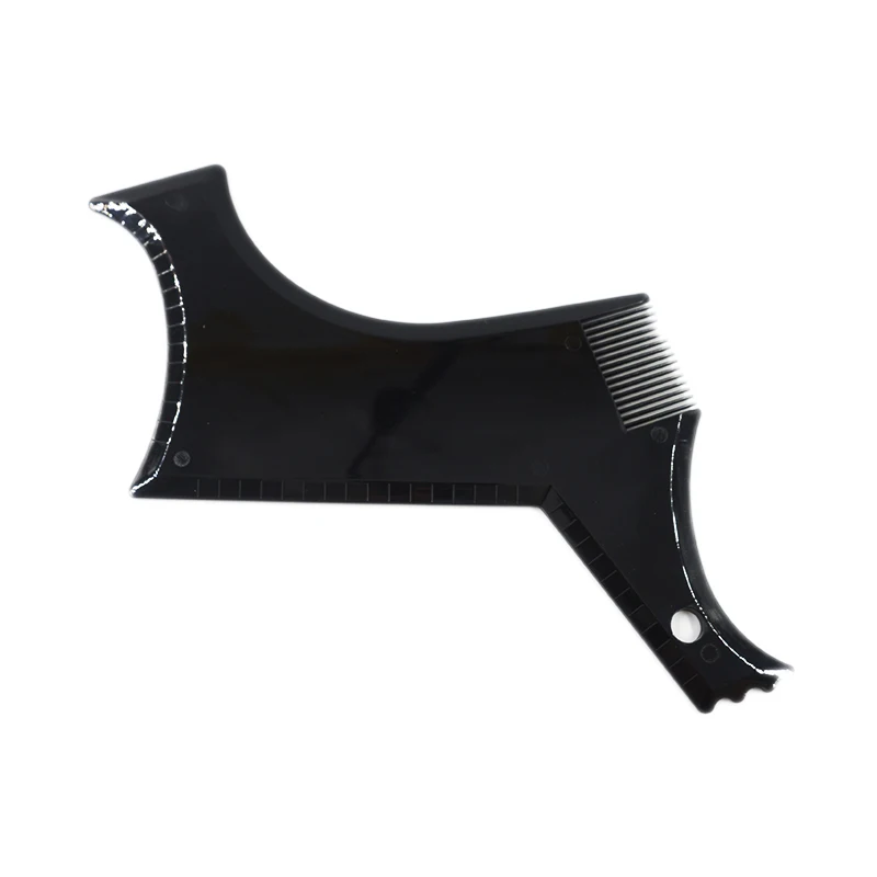 Мужской гребень для бороды инструмент формирования трафарет усов прозрачный