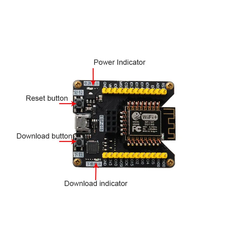 ESP8266 прошивка горелка мигающий загрузчик программа обновление ESP-12F WiFi модуль