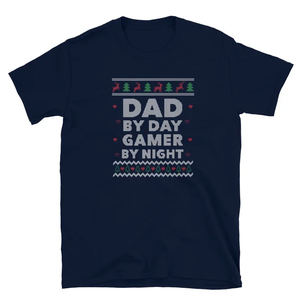 

Gamer Dad Ugly Christmas Design Xmas Gift Daddy T-Shirt