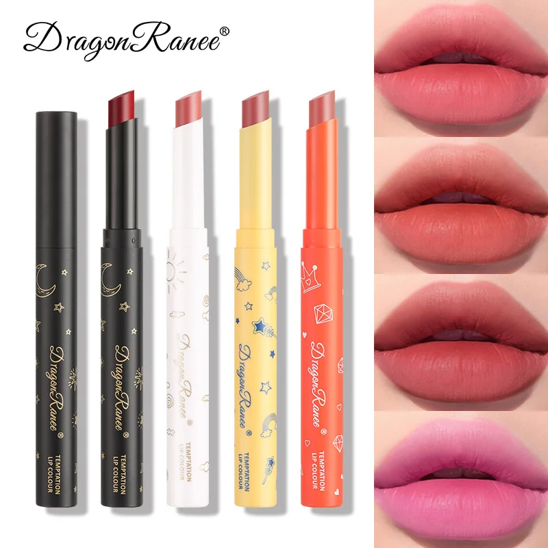 

1 Pcs Velvety Matte Lipstick Long Lasting Nonstick Cup Not Fade Makeup Cosmetics Matte lipstick cosmetic For Girl Women