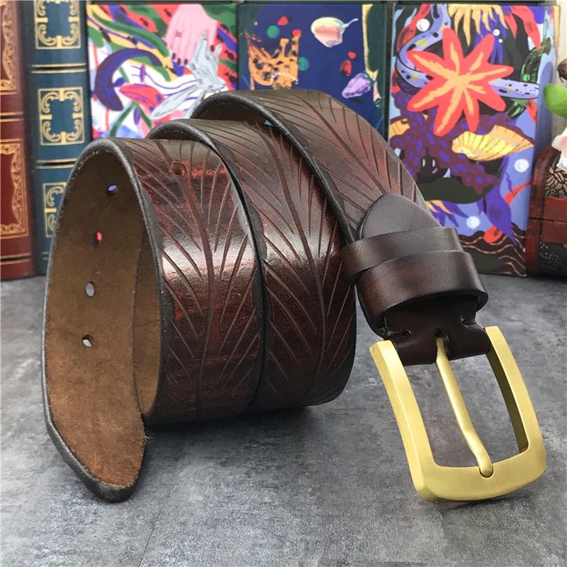 Высококачественные кожаные ремни без пряжки мужской ремень Ceinture Homme мужские 105-125
