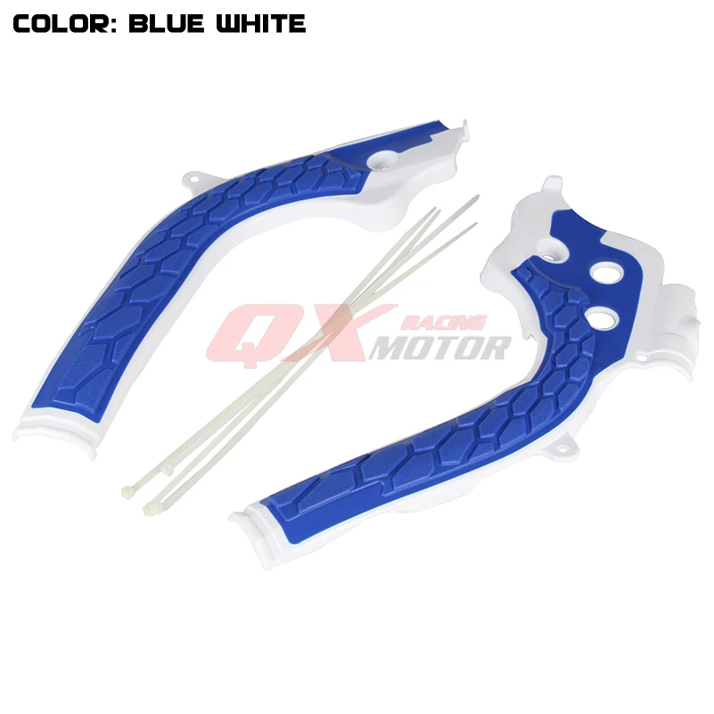 white blue X-рамки гвардии защитная крышка для KTM SX125 SX150 SXF250 SXF350 SXF450 Байк MX мотокросс - Цвет: white blue